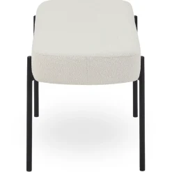 New Nimara Helena bænk i hvid boucle 100x36x43 cm