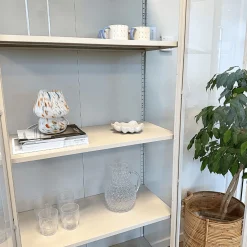 Sale Nimara Herman glas skænk/vitrineskab - Beige metal 80x40x105 cm