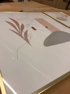 Best Nimara Ibi billedrammer bundle - 4 forskellige størrelser guld. Brudt emballage - se produktbeskrivelse (OU11773)