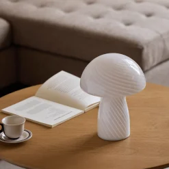 Nimara Ida Mushroom LED lampe hvid 24 cm