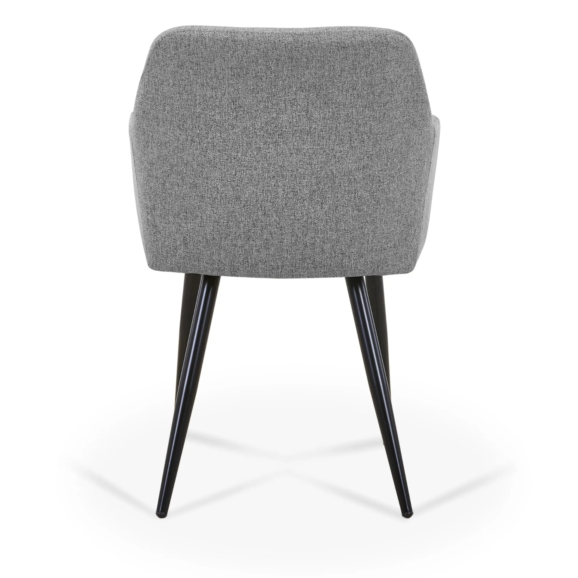 Nimara Jenna spisebordstol - grå tekstil med sorte ben