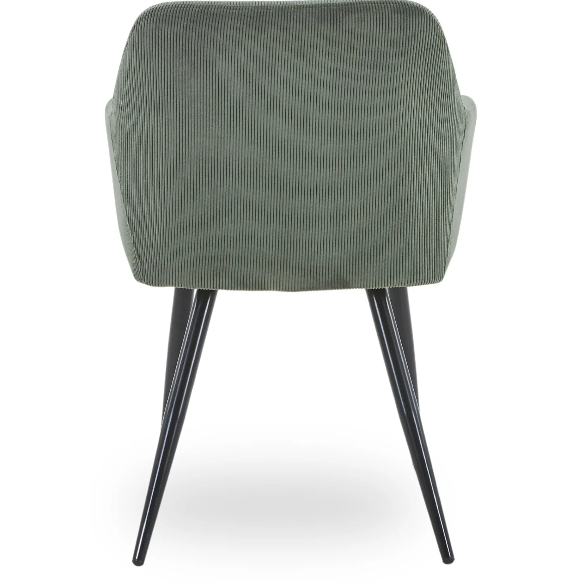 Clearance Nimara Jenna spisebordstol - grøn fløjl med sorte ben