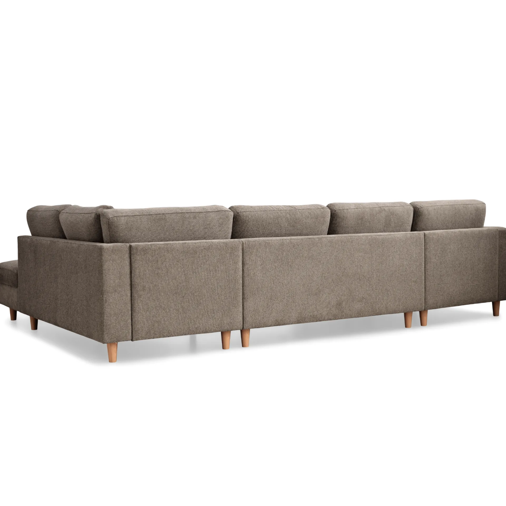 Nimara Jennifer venstrevendt u-sofa i sand med chaiselong - L: 300 x D: 208 x H: 82 cm