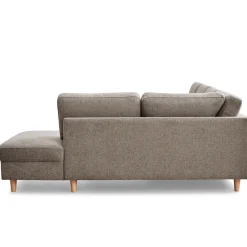 Nimara Jennifer venstrevendt u-sofa i sand med chaiselong - L: 300 x D: 208 x H: 82 cm