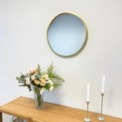 Online Nimara Julia rundt spejl med messing/guld ramme Ø50 cm