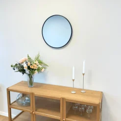 Nimara Julia Rundt Spejl Med sort Ramme Ø50 cm