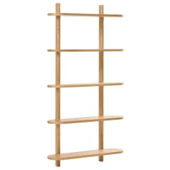 Hot Nimara Juliet væghylde i eg med 5 hylder H:140 x B:22 x B:75 cm