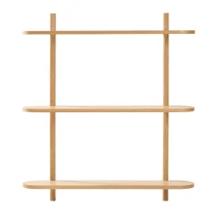 New Nimara Juliet væghylde i eg med 3 hylder H:100 x D:22 x B:90 cm