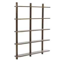 Online Nimara Juliet væghylde i røget eg med 5 hylder H:140 x D:22 x B:130 cm