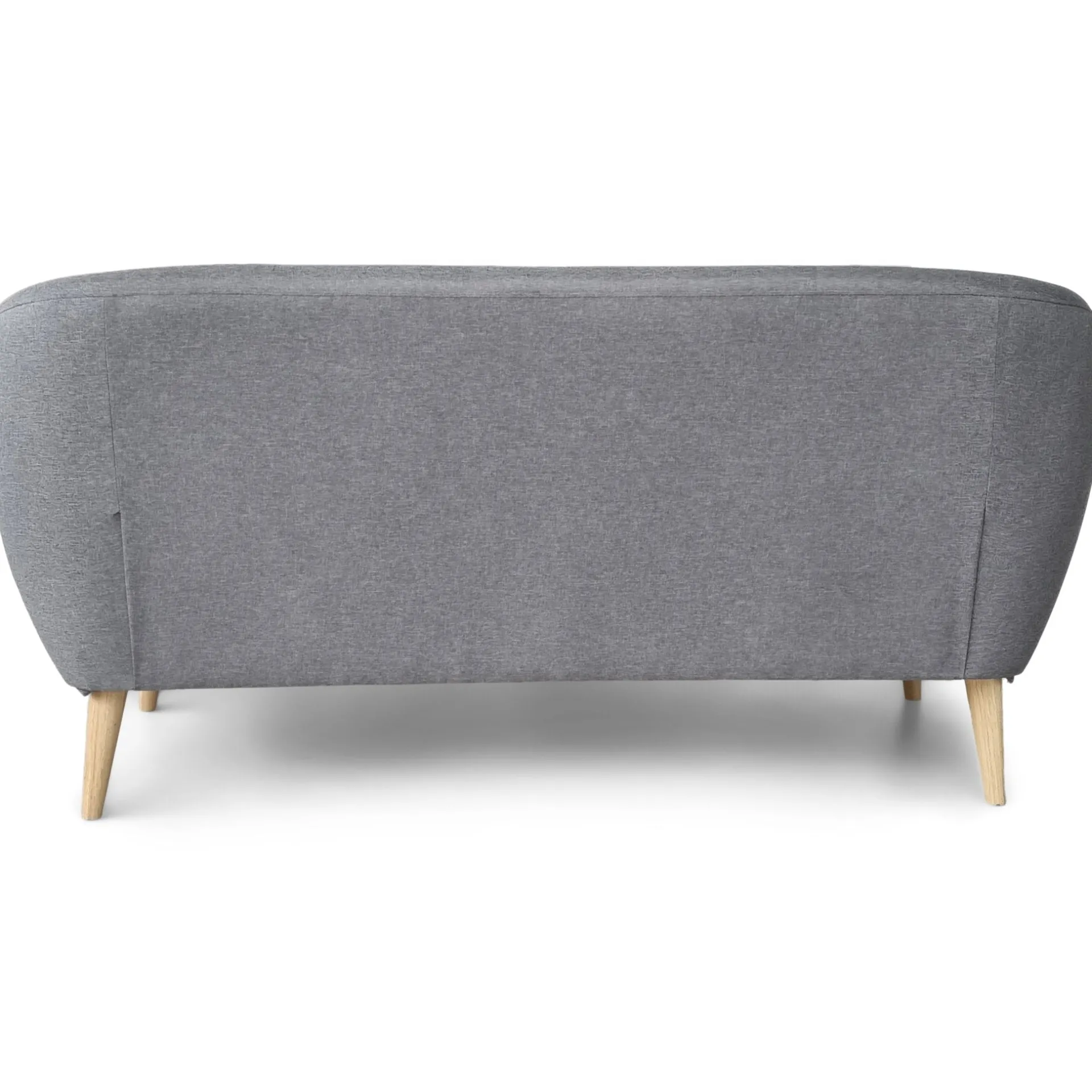 Online Nimara Layla 3 personers sofa - grå tekstil med træben - L: 169 cm D: 83 cm H: 82 cm