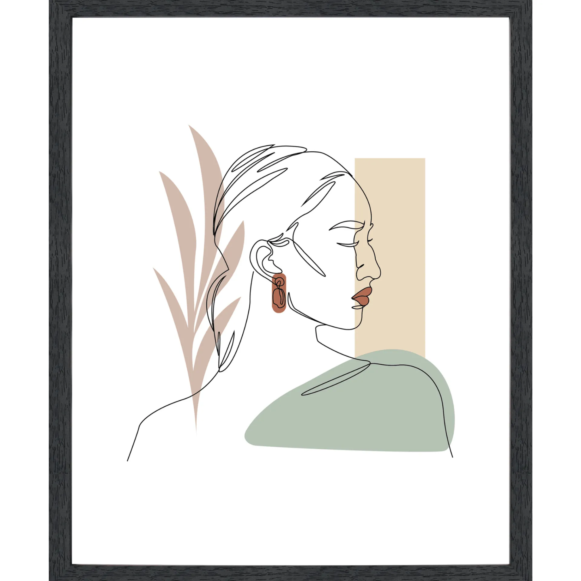 Discount Nimara Lea billedramme 40x50 cm sort