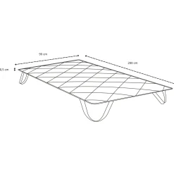 Clearance Nimara Leo hvid rullemadras 90x200 cm