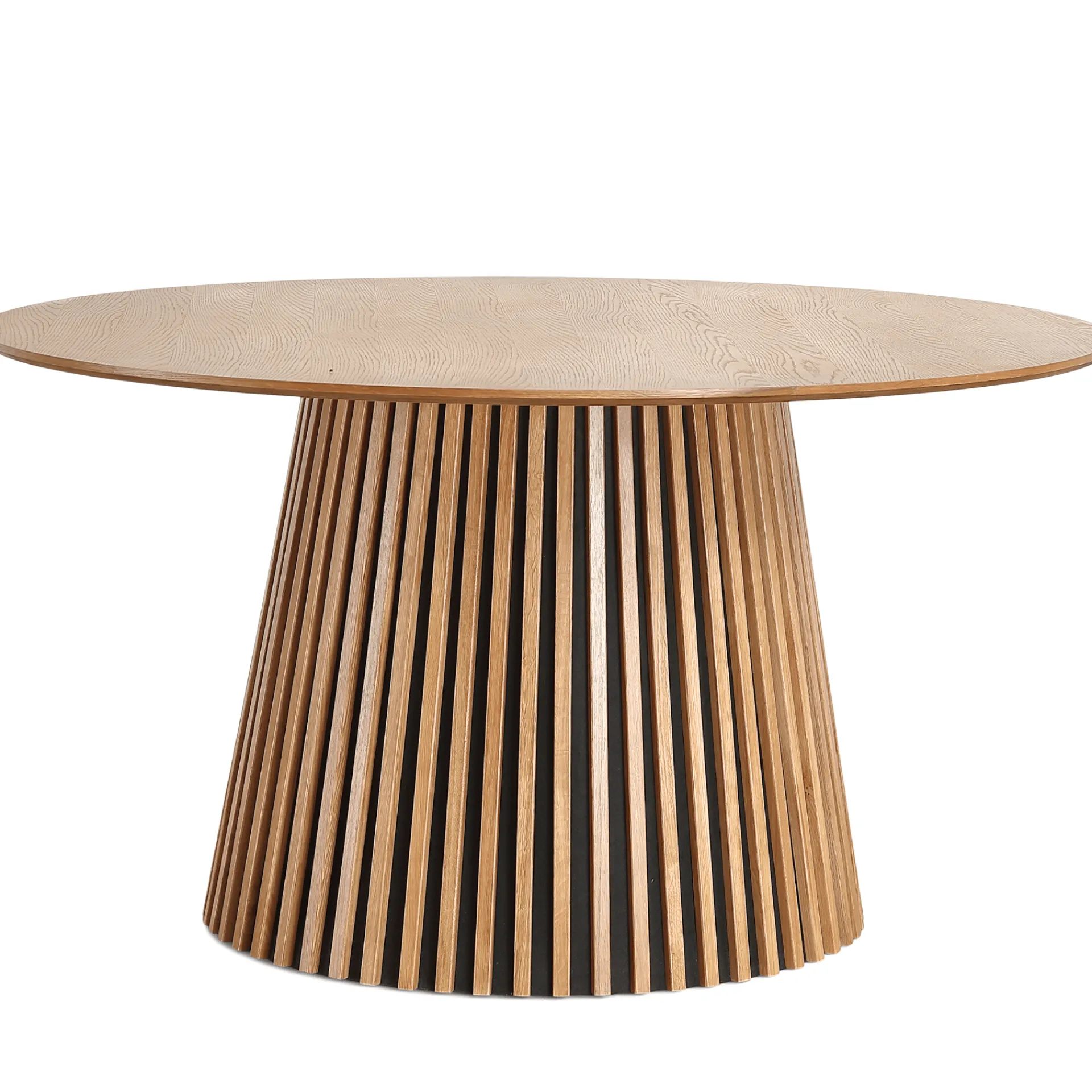 Discount Nimara Lewis - Lamel rundt Spisebord I Egefiner Ø140 cm