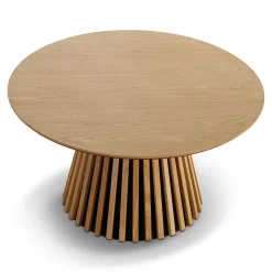 Best Nimara Lewis lamel sofabord Ø90 i egefinér
