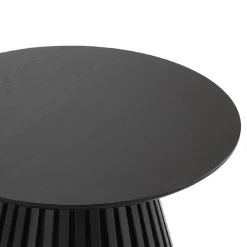 Sale Nimara Lewis lamel sofabord sort Ø70 cm