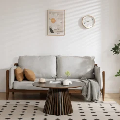 Sale Nimara Lewis sofabord Ø90 cm i røget eg