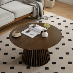 Sale Nimara Lewis sofabord Ø90 cm i røget eg