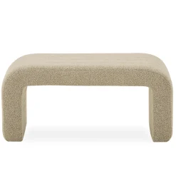 Best Nimara Lianna bænk i beige boucle 95x40x44 cm