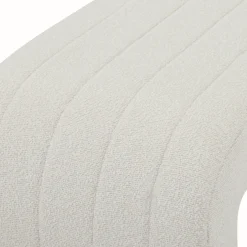 Online Nimara Lianna bænk i hvid boucle 95x40x44 cm