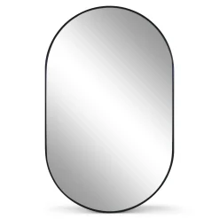Online Nimara Linda ovalt spejl med sort ramme 50x80 cm
