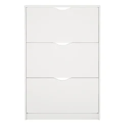 Outlet Nimara Livo skoskab med 3 låger i hvid