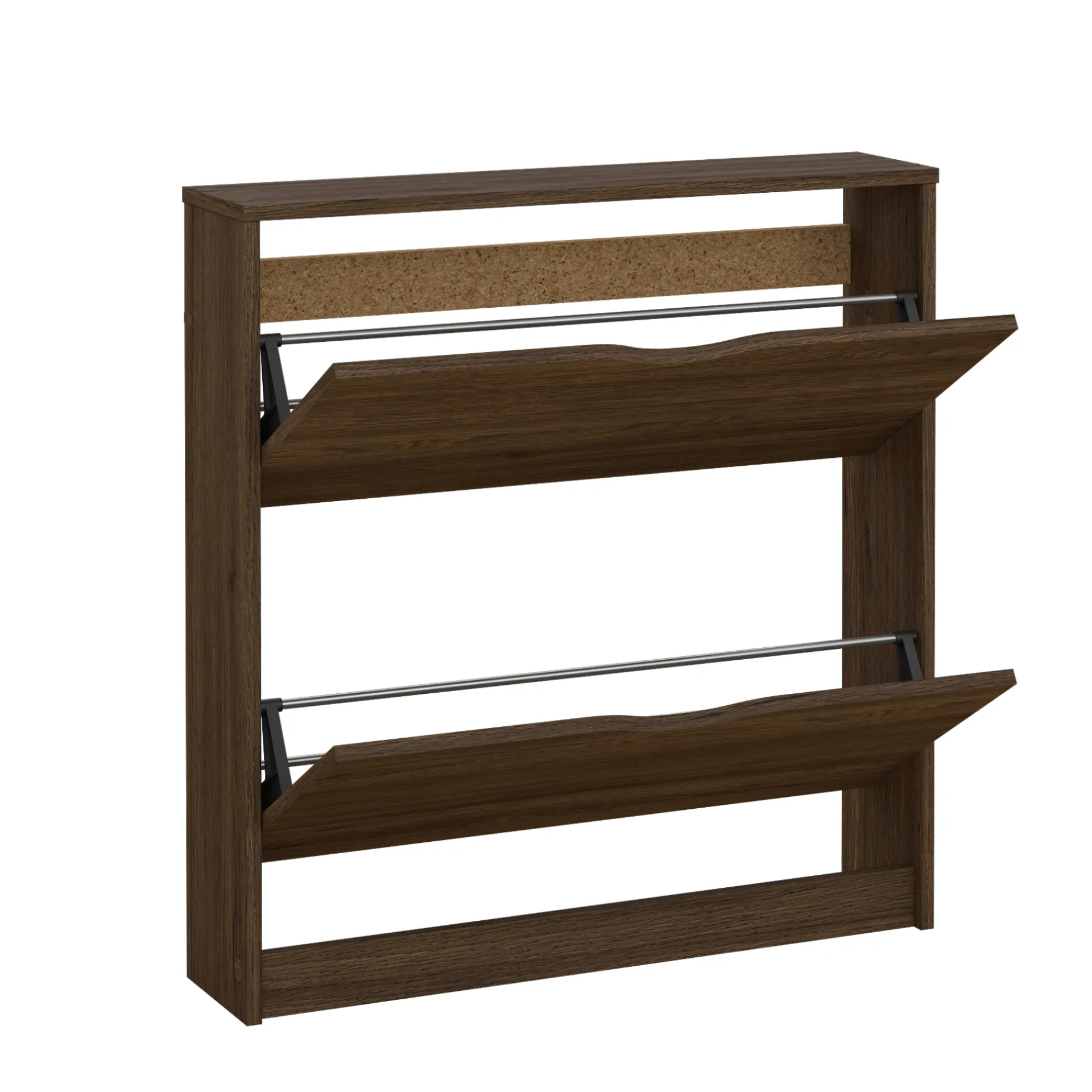 New Nimara Livo skoskab med 2 låger i røget egelook