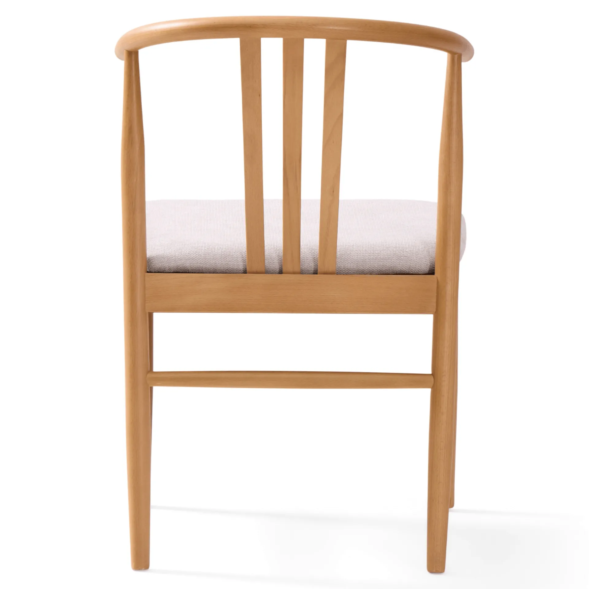 Sale Nimara Lizzie spisebordsstol i bøg med polstret sæde i beige