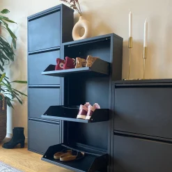 Sale Nimara Louis skoskab - Sort metal med 2 låger