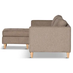 Online Nimara Lulu - Højrevendt og venstrevendt vendbar chaiselong sofa i sand - L: 215 x D: 82 x H: 78 cm