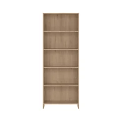 Online Nimara Maddie reol med 5 hylder i eg 175,5x66x25,5 cm