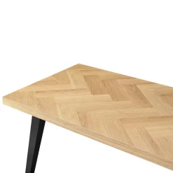 New Nimara Madelina - sildebens sofabord i lakeret egetræsfiner 120 cm