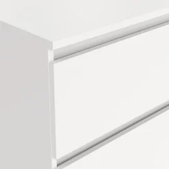 Best Nimara Maise kommode H:70 x B:138 x B:41 cm med 6 skuffer i hvid