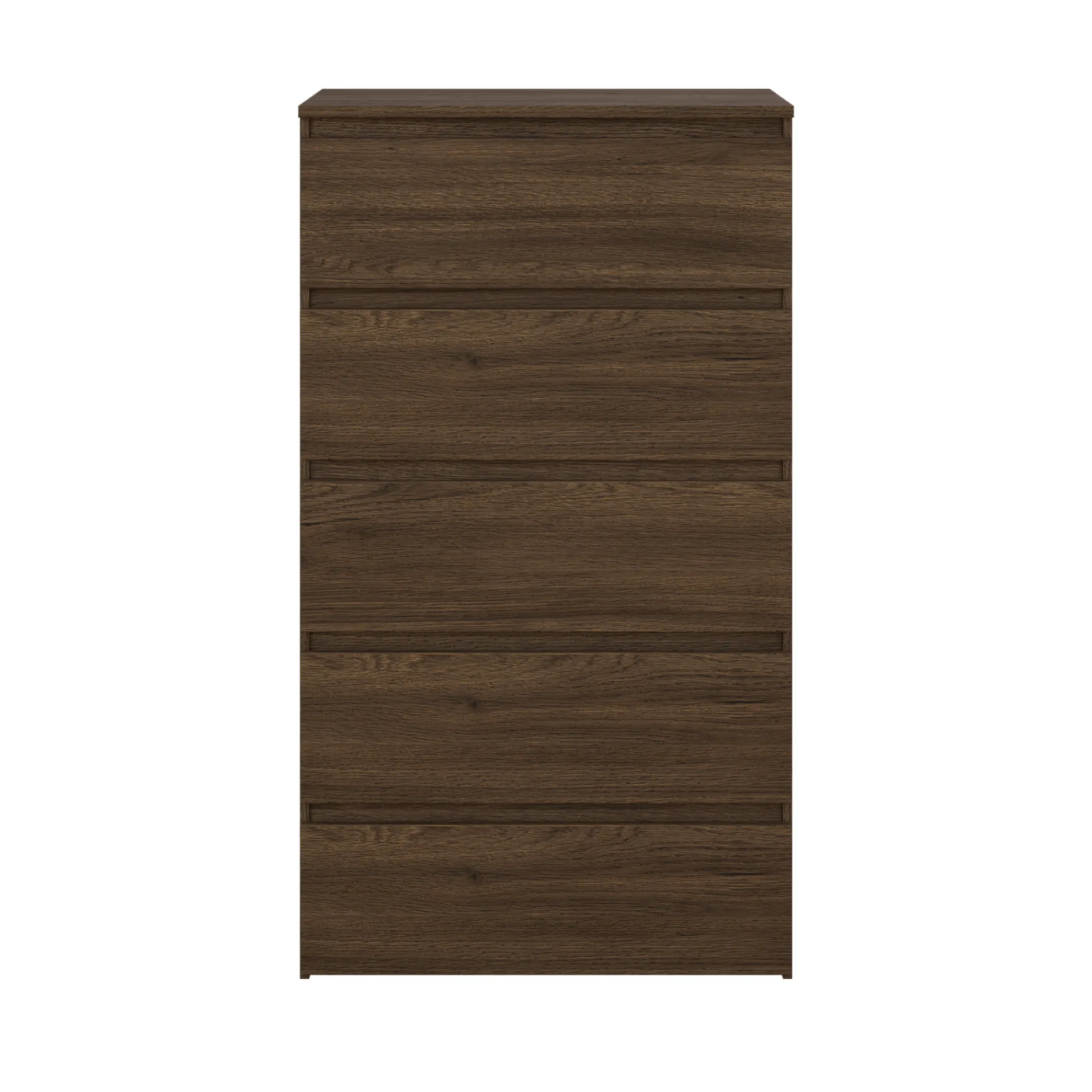 Hot Nimara Maise kommode H:114 x B:65 x D:41 cm med 5 skuffer i røget egelook