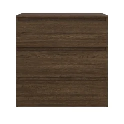 Clearance Nimara Maise kommode H:70 x B:70 x D:41 cm med 3 skuffer i røget egelook