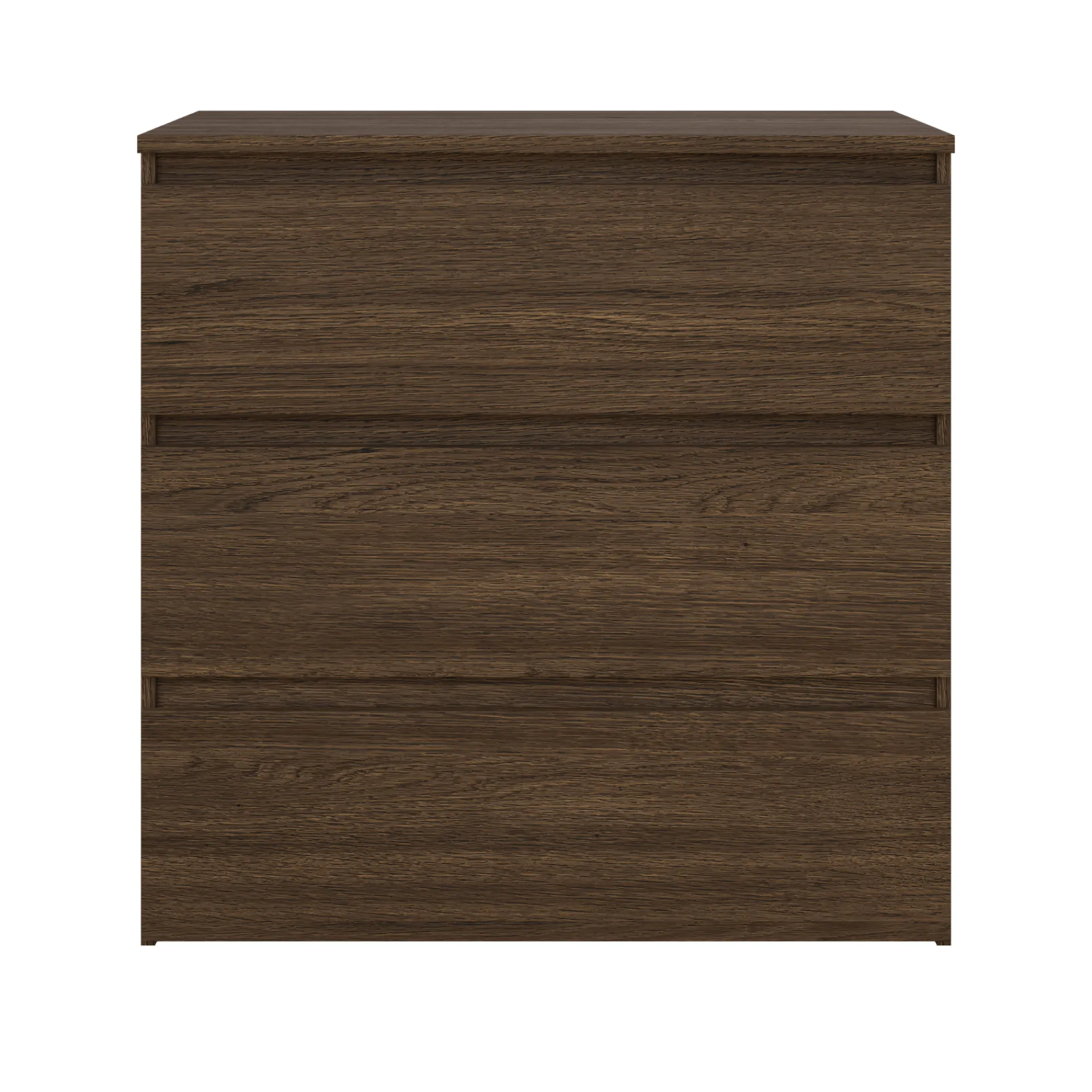 Clearance Nimara Maise kommode H:70 x B:70 x D:41 cm med 3 skuffer i røget egelook