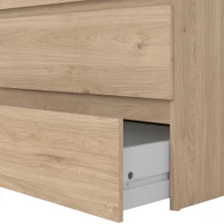 Discount Nimara Maise kommode H:114 x B:65 x D:41 cm med 5 skuffer i egelook