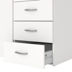 Nimara Malia garderobeskab hvid 2 låger 3 skuffer