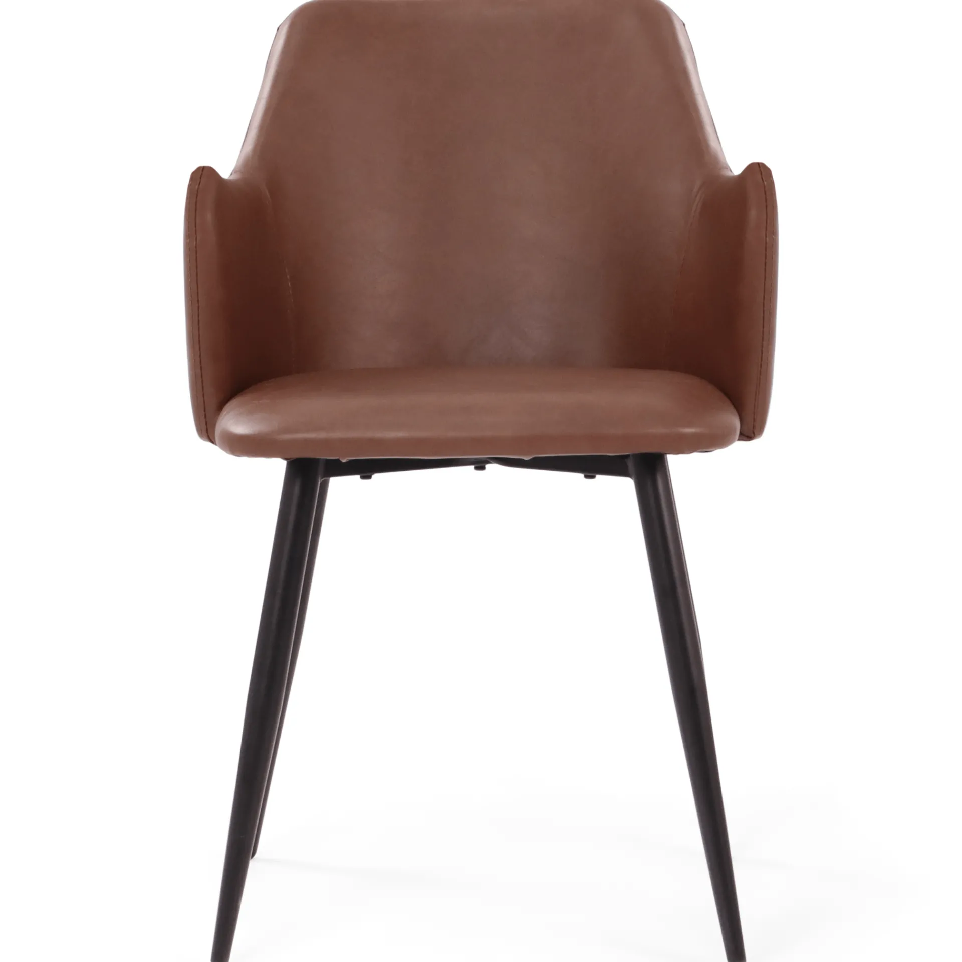 Sale Nimara Mathilda - spisebordsstol i brun kunstlæder