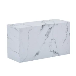 Clearance Nimara Maxine sofabord hvid marmor look 90x50 cm