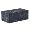 Outlet Nimara Maxine sofabord sort marmor look 90x50 cm