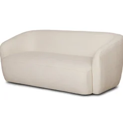 Discount Nimara Melisa - 2 personers sofa i hvid boucle L: 173 x D: 84 x H: 66 cm
