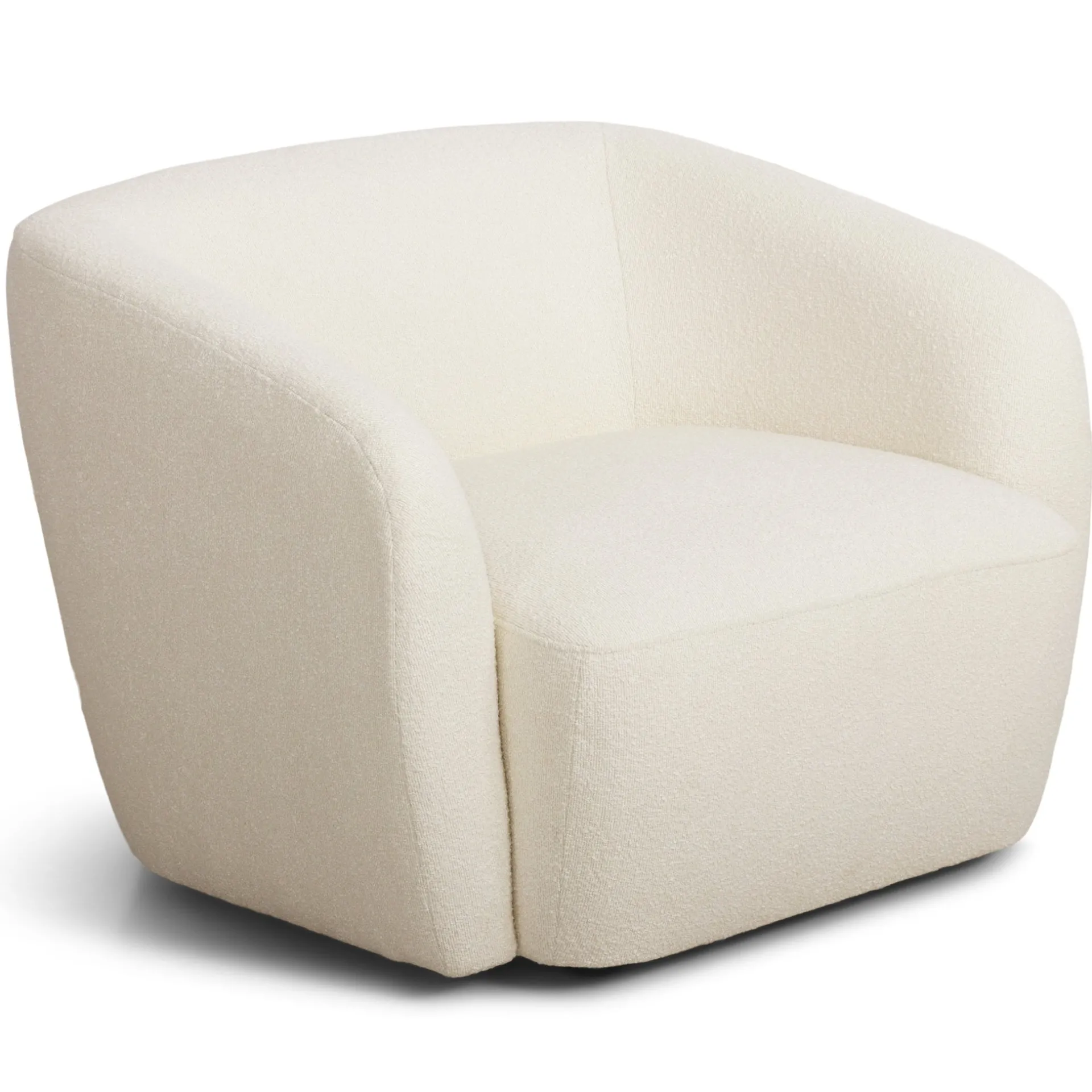 Clearance Nimara Melisa - lænestol i hvid boucle B: 92 D: 84 H: 66 cm