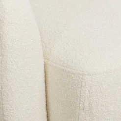 Clearance Nimara Melisa - lænestol i hvid boucle B: 92 D: 84 H: 66 cm