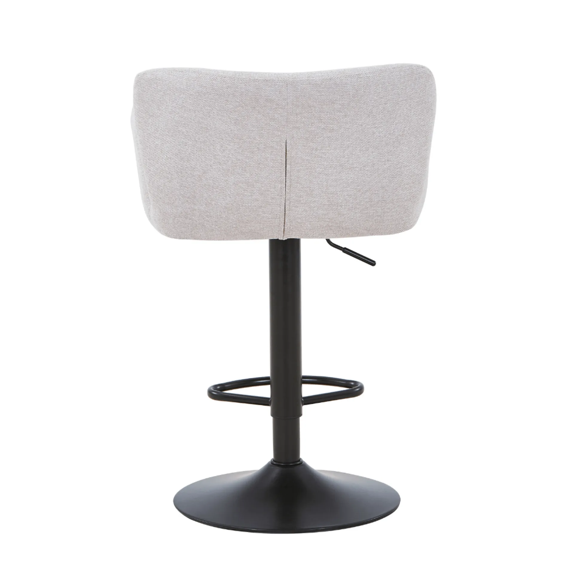 Outlet Nimara Melody Barstol - beige tekstil med justerbar højde og drejefunktion