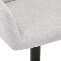 Outlet Nimara Melody Barstol - beige tekstil med justerbar højde og drejefunktion