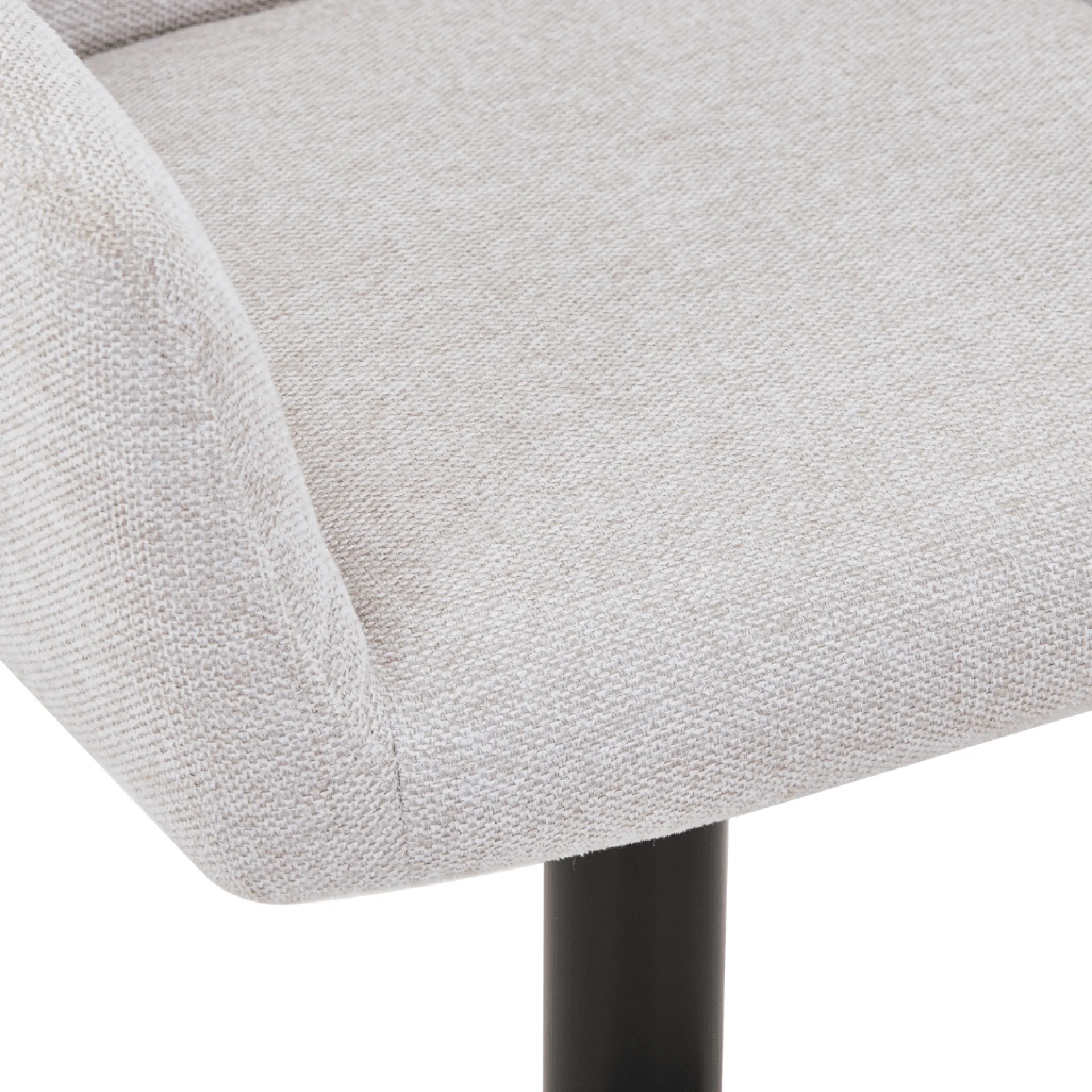 Outlet Nimara Melody Barstol - beige tekstil med justerbar højde og drejefunktion