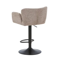 New Nimara Melody Barstol - sand tekstil med justerbar højde og drejefunktion