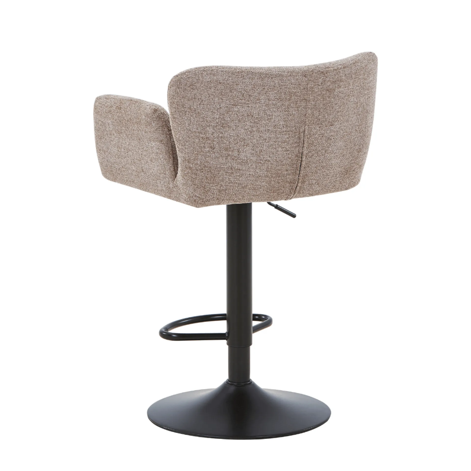 New Nimara Melody Barstol - sand tekstil med justerbar højde og drejefunktion