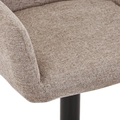 New Nimara Melody Barstol - sand tekstil med justerbar højde og drejefunktion