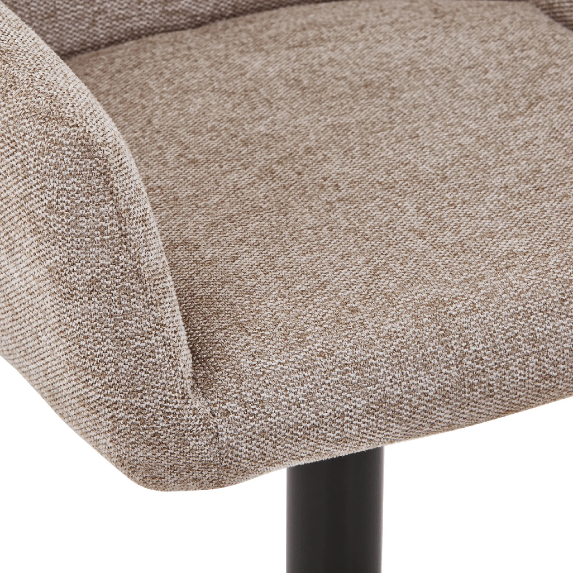 New Nimara Melody Barstol - sand tekstil med justerbar højde og drejefunktion